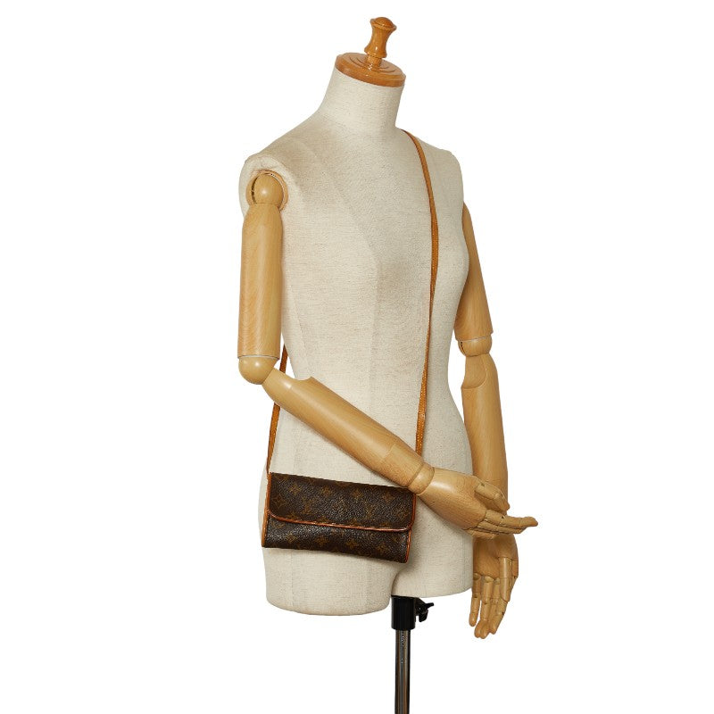 Louis Vuitton Monogram M51854 Shoulder Bag PVC/Leather Brown