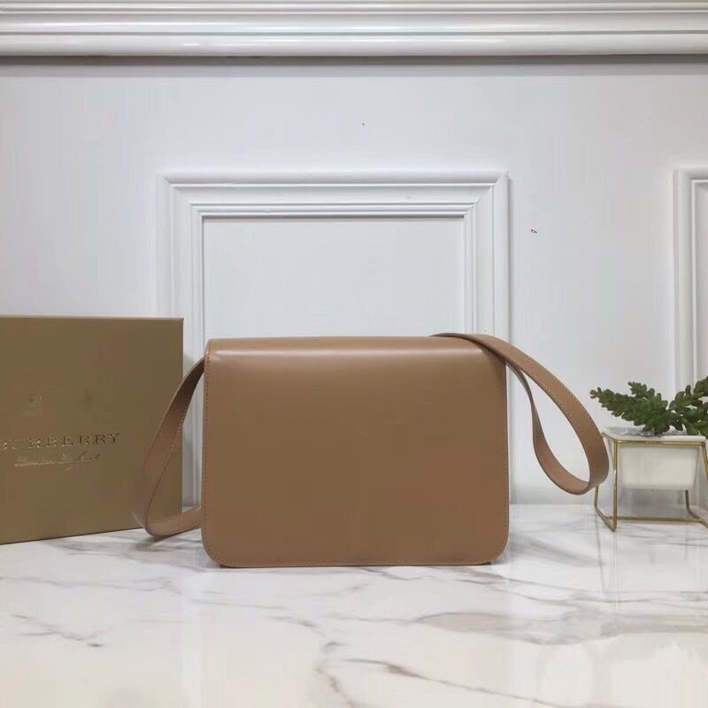 GLAMI Small TB Crossbody Bag Monogram Light Brown For Women, Bags 8.3in/21cm
