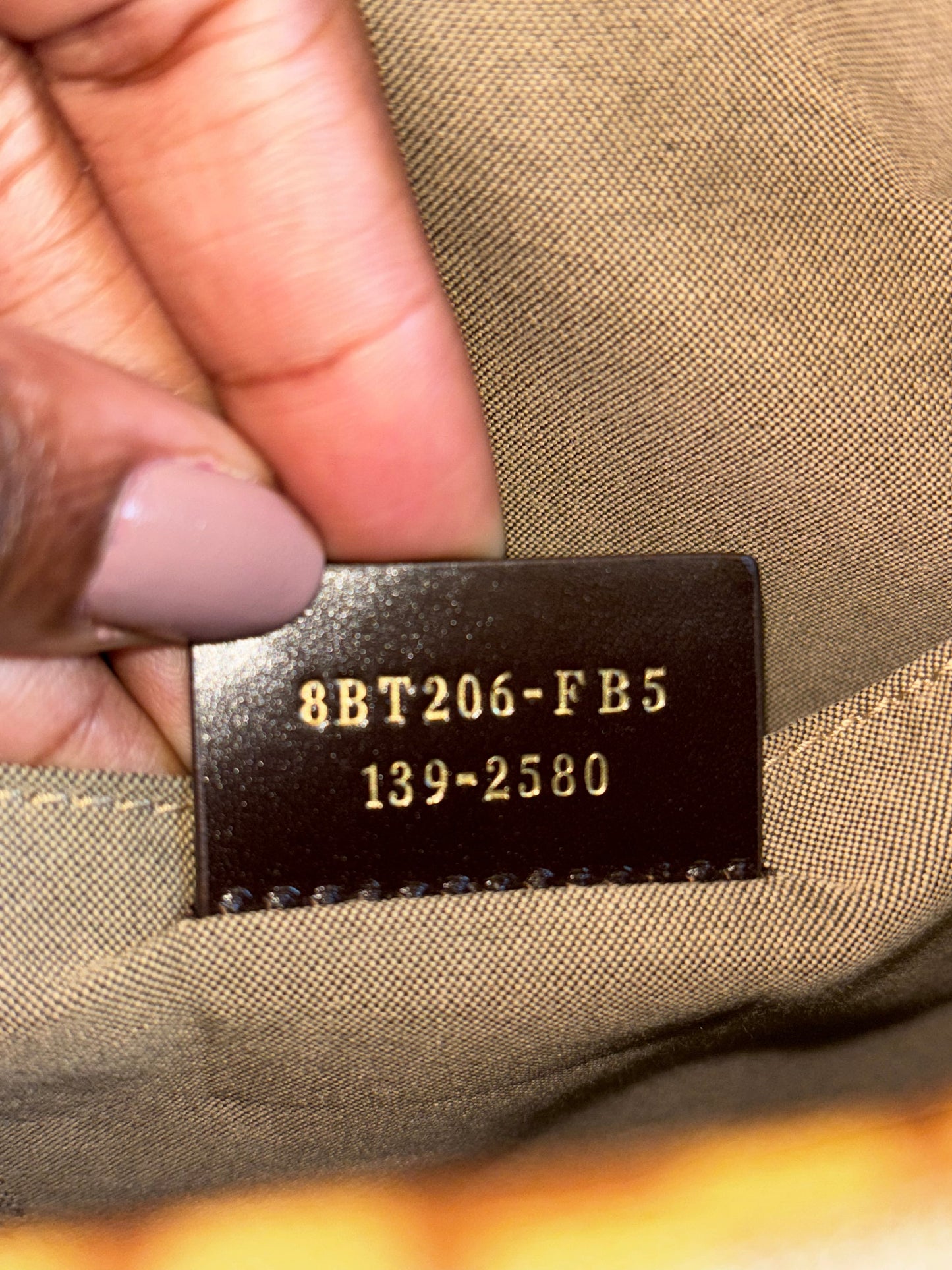 FENDI Brown Zucchino Spalmati Messenger