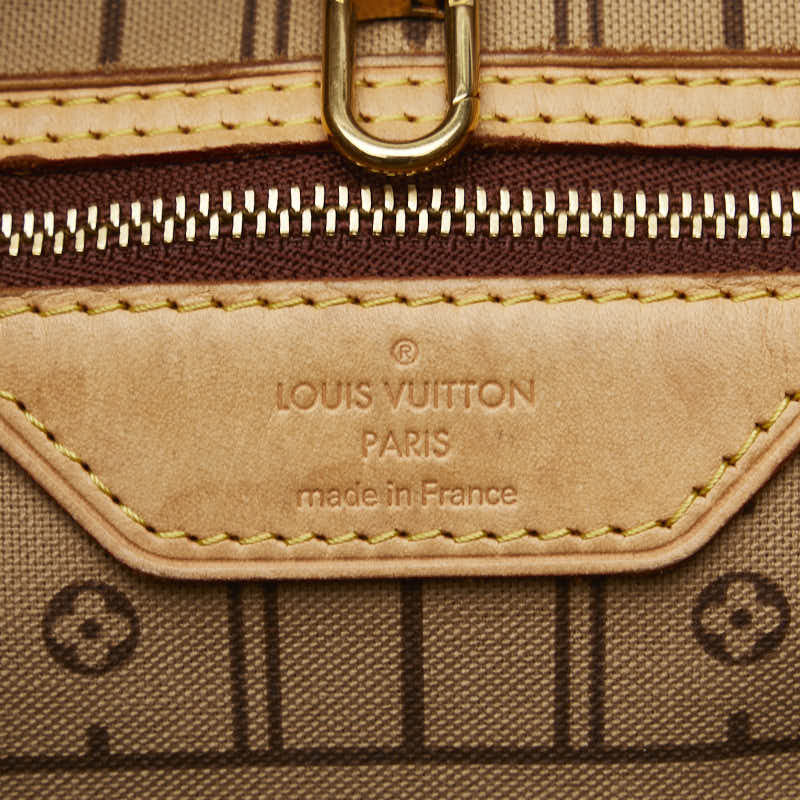 Louis Vuitton Monogram M40156 Neverfull Tote Bag PVC/Leather Brown