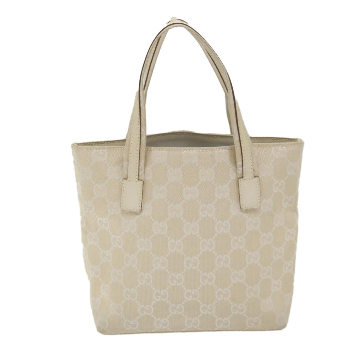 GUCCI GG Canvas Hand Bag Cream 002 1079 001998 59559