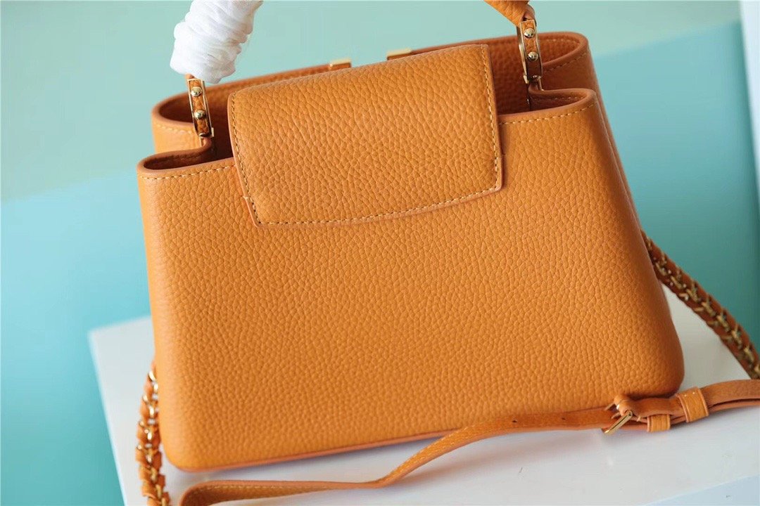 LV Capucines GLAMI Taurillon Jaune Sunbeam For Women,  Shoulder And Crossbody Bags 27cm/10.6in LVÃ‚Â 