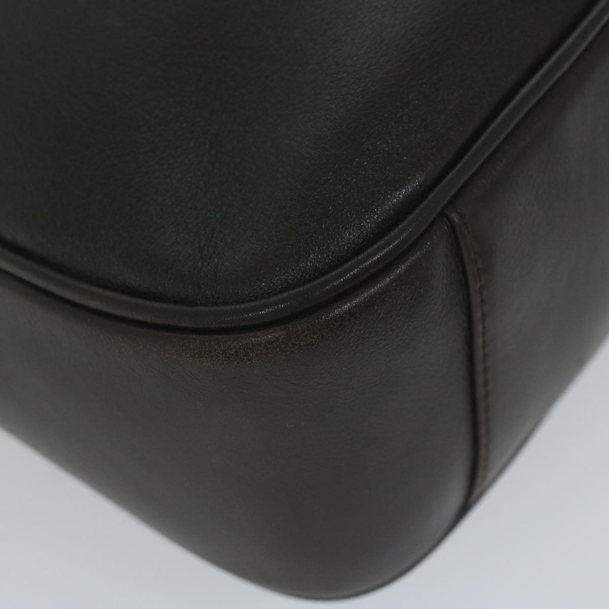 GUCCI Bamboo Shoulder Bag Leather 2way Brown 59744