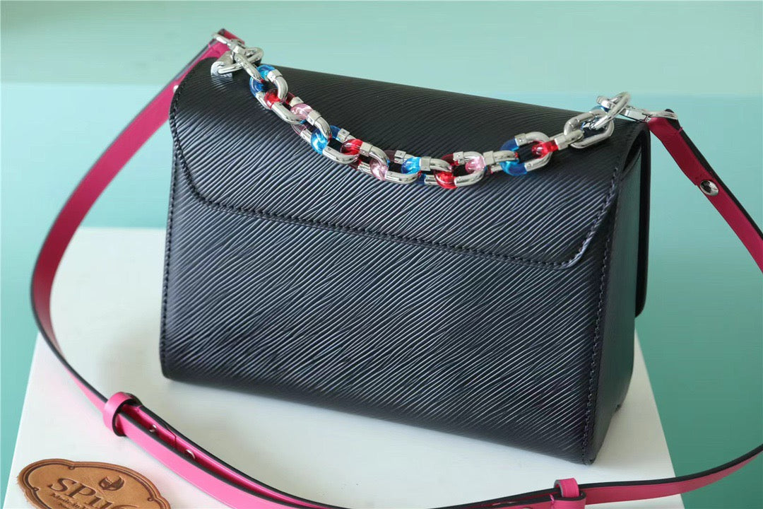 ouis Vuitton Twist MM Epi Black For Women,  Shoulder And Crossbody Bags 9.1in/23cm LVÃ‚Â 