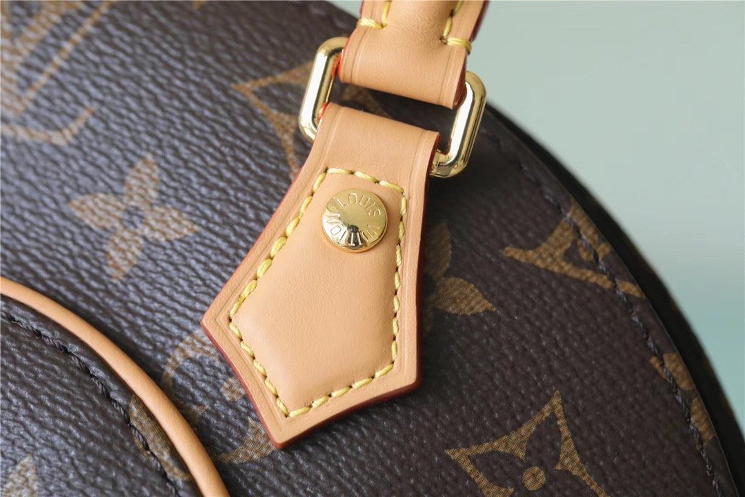 LV Ellipse GLAMI Handbag Created By Nicolas Ghesquiere From Classic Monogram Canvas For Women Brown 23cm/8.9in LV