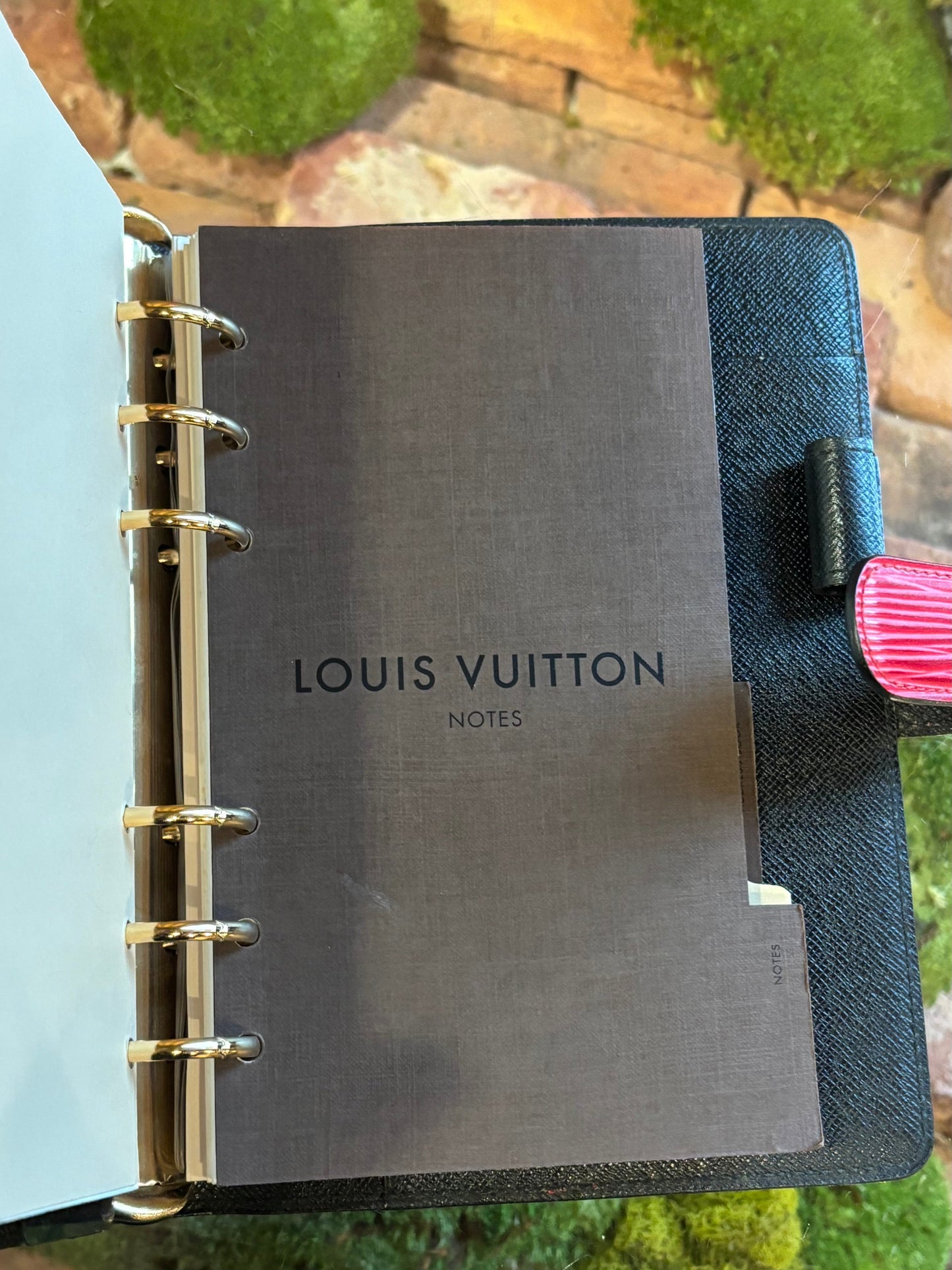 LOUIS VUITTON Red Epi Leather Medium Agenda Cover