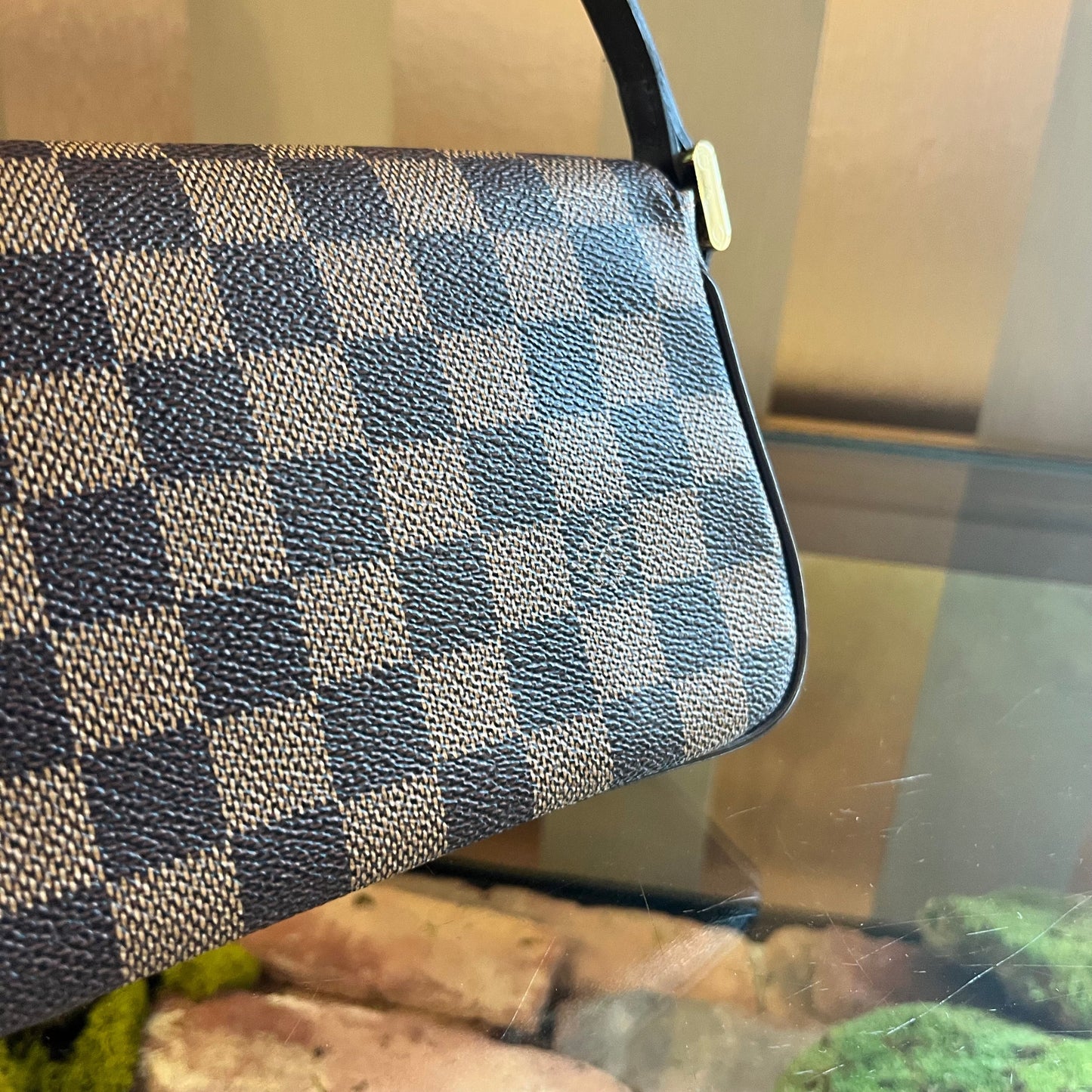 LOUIS VUITTON Recoleta Damier Ebene Canvas Shoulder Bag