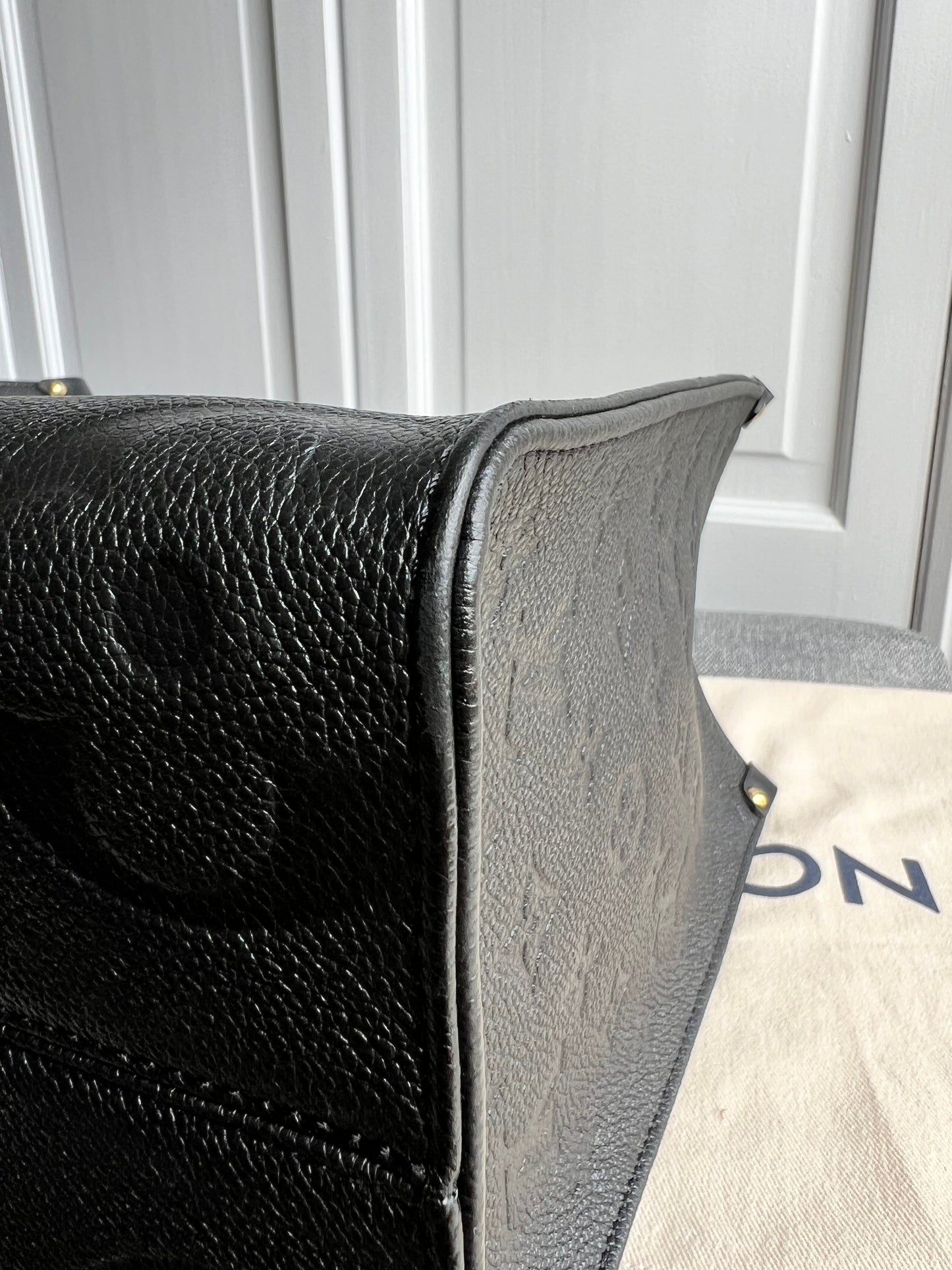 Louis Vuitton On the Go MM Black Empreinte (RRP £2,450)