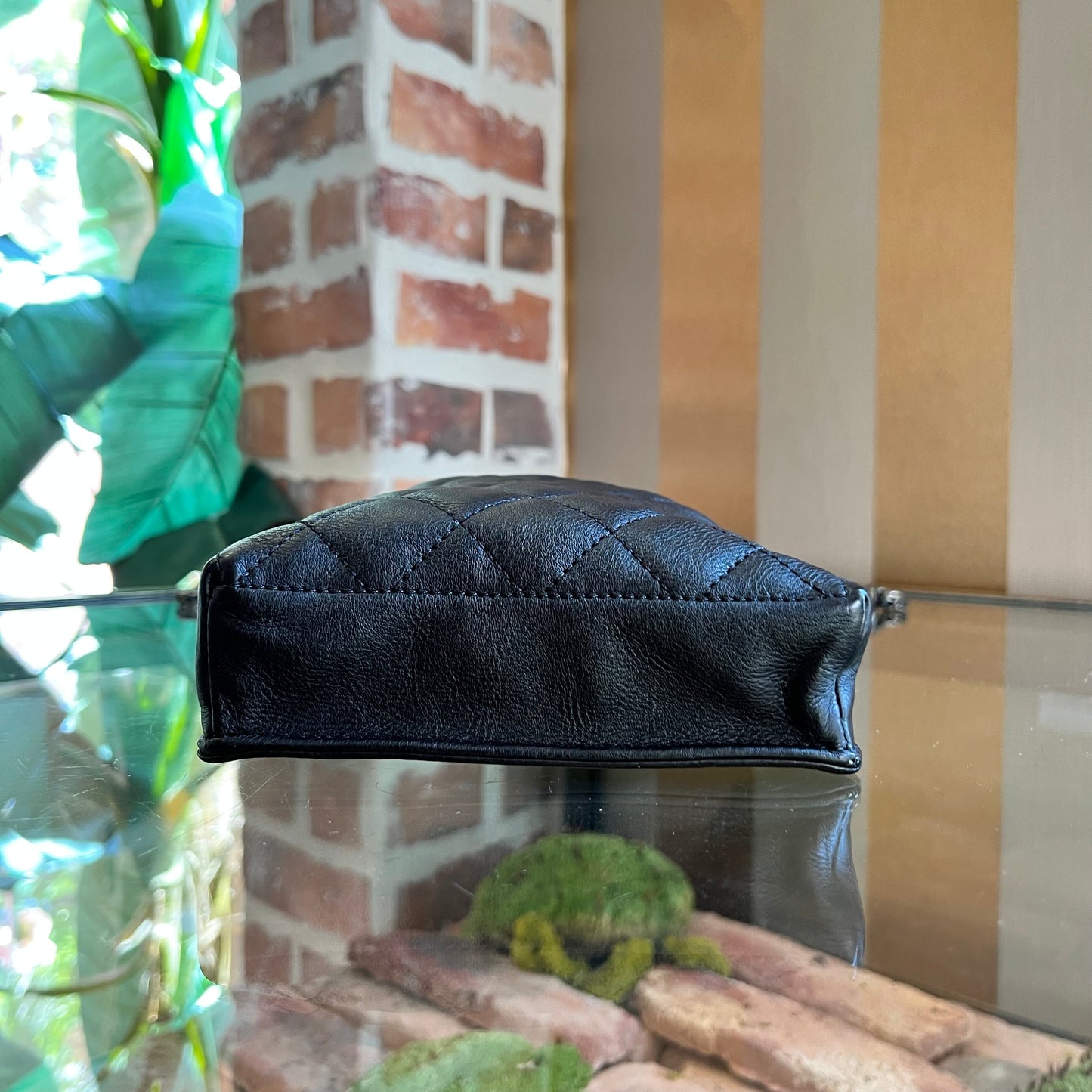 CHANEL CC Waiter Caviar Crossbody Bag