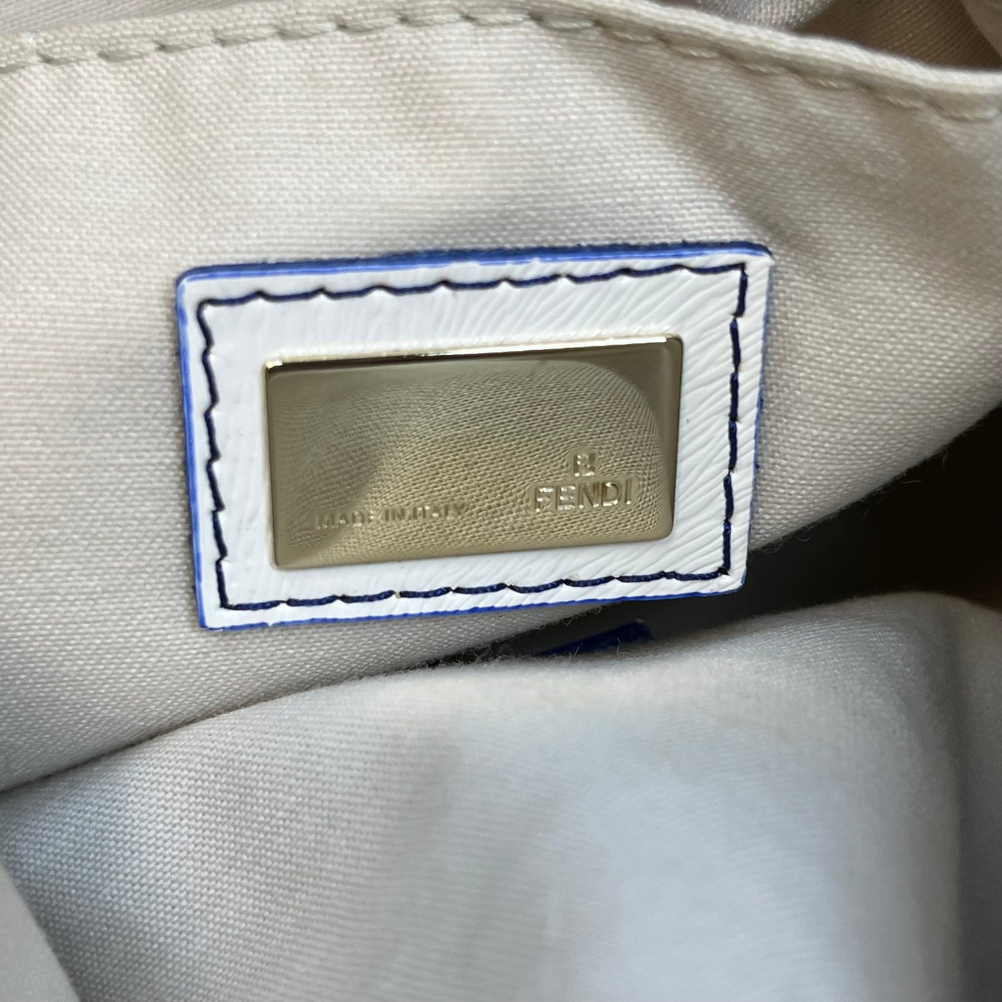 FENDI Bauletto Boston Ombre Canvas Satchel Bag