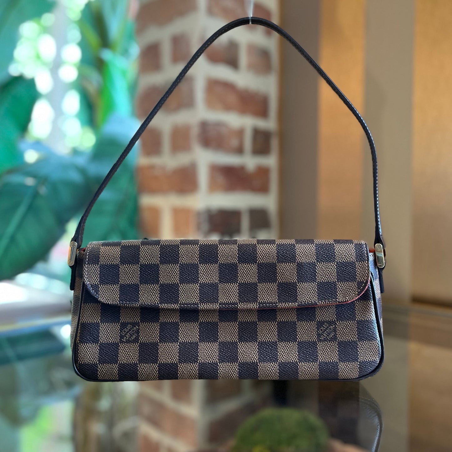 LOUIS VUITTON Recoleta Damier Ebene Canvas Shoulder Bag