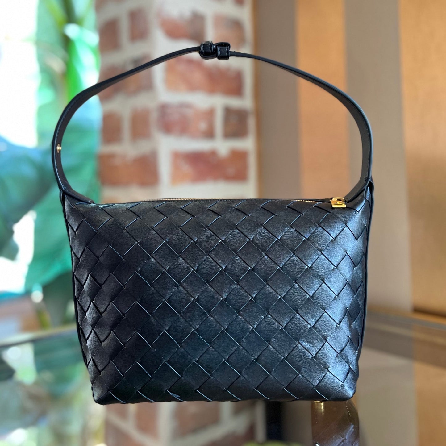 BOTTEGA VENETA Mini Wallace Intrecciato Leather Shoulder Bag