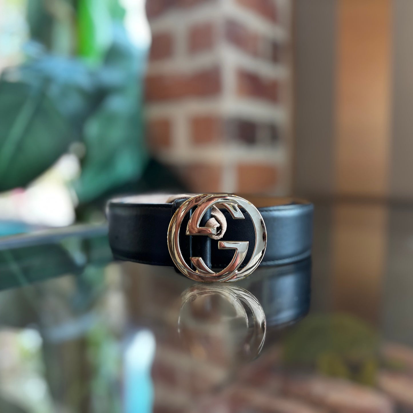 GUCCI Interlocking G Belt Sz 80/32(4US)
