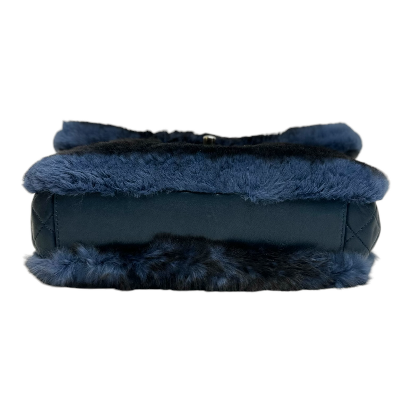 GLM-Rabbit Fur Medium Single Flap Navy