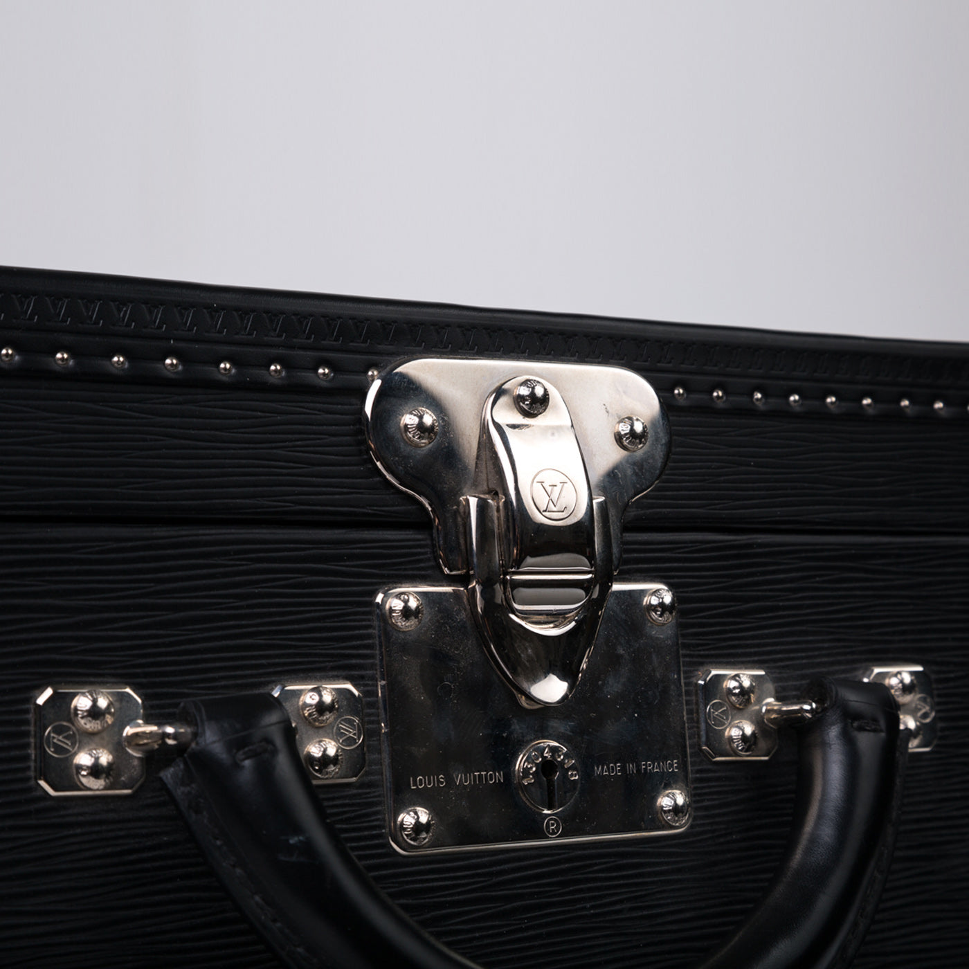 Louis Vuitton Epi Black Leather Trunk