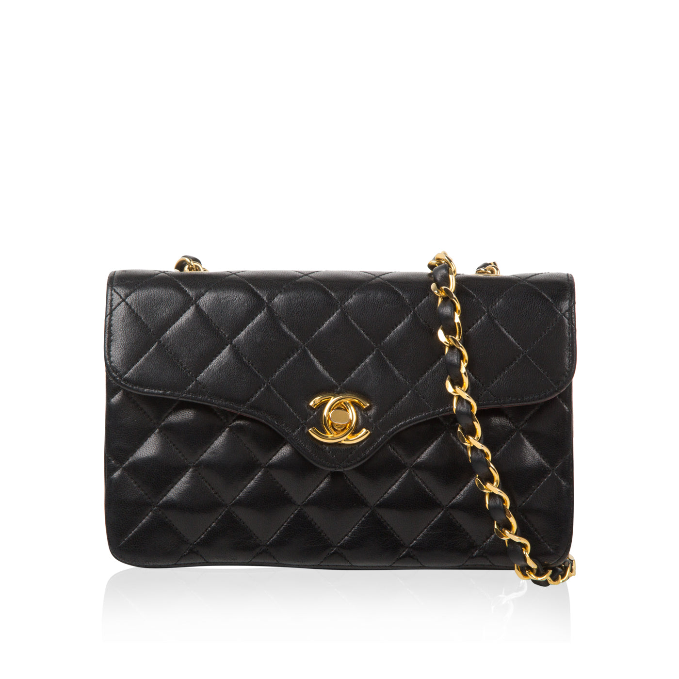 Chanel Vintage Dipped-Flap Mini Bag