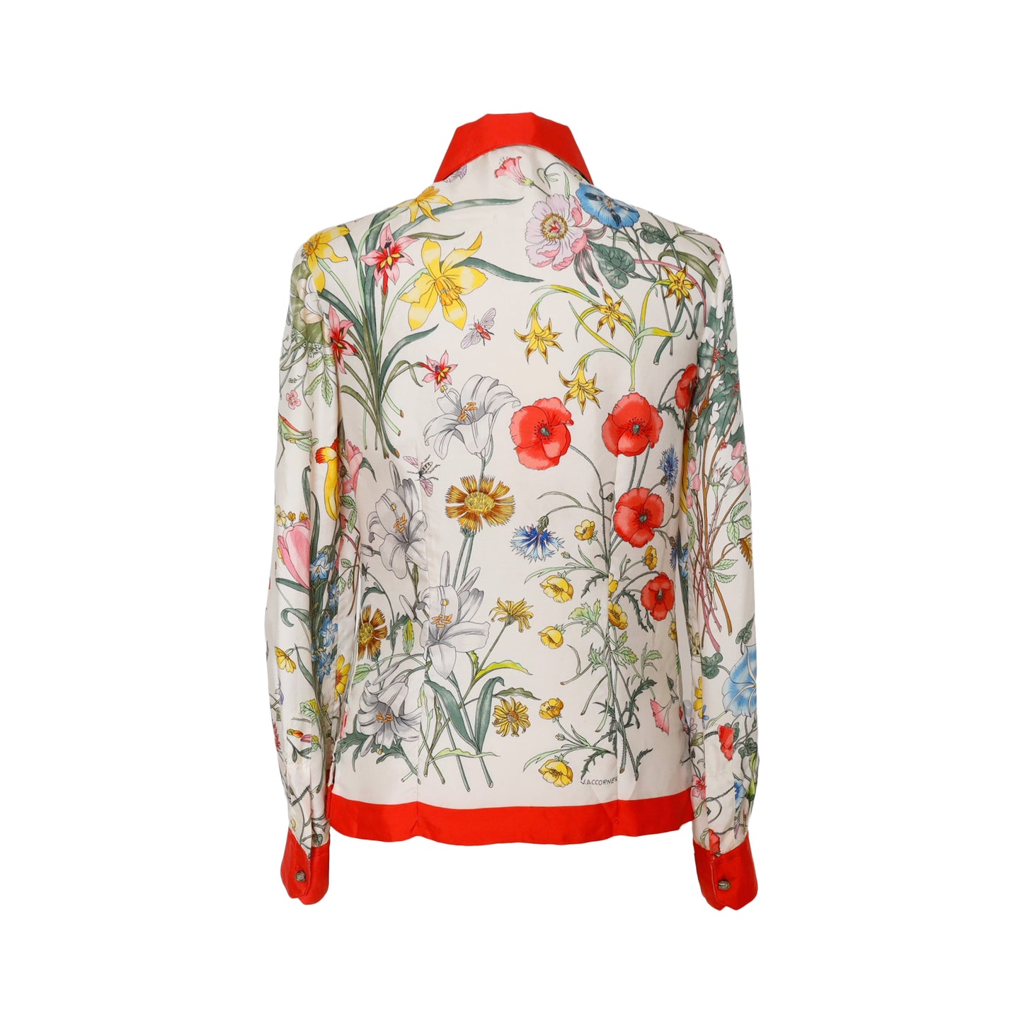 GLM--  Flora Silk Shirt - '60s