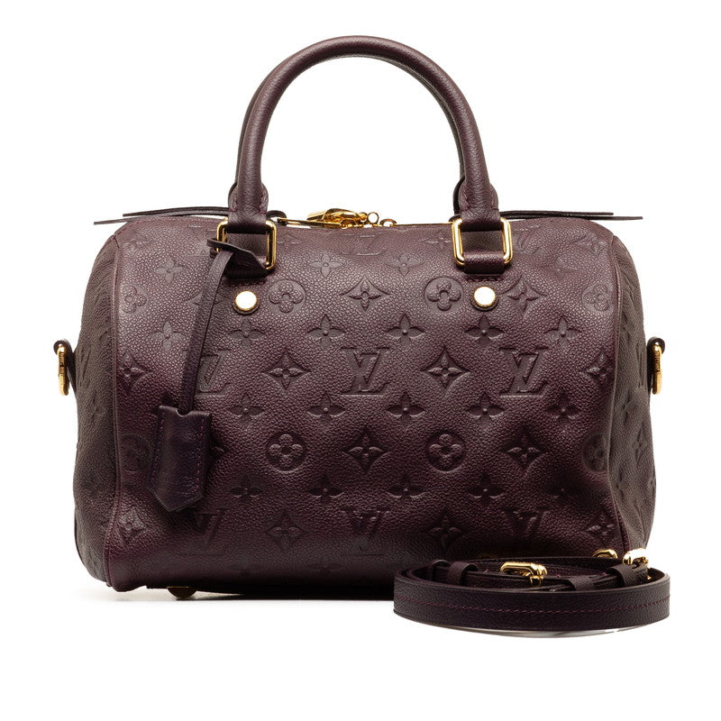 Louis Vuitton Monogram Amplant Speedy Bandouliere 25 Handbag Shoulder Bag 2WAY M40765 Of Purple Leather  Louis Vuitton