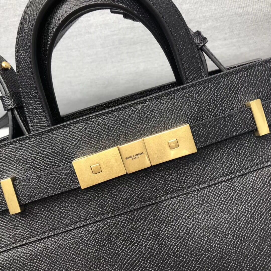 GLAMI Manhattan Nano Shopping Bag In Box Black For Women 8.2in/21cm YSL 5937410SX0W1000