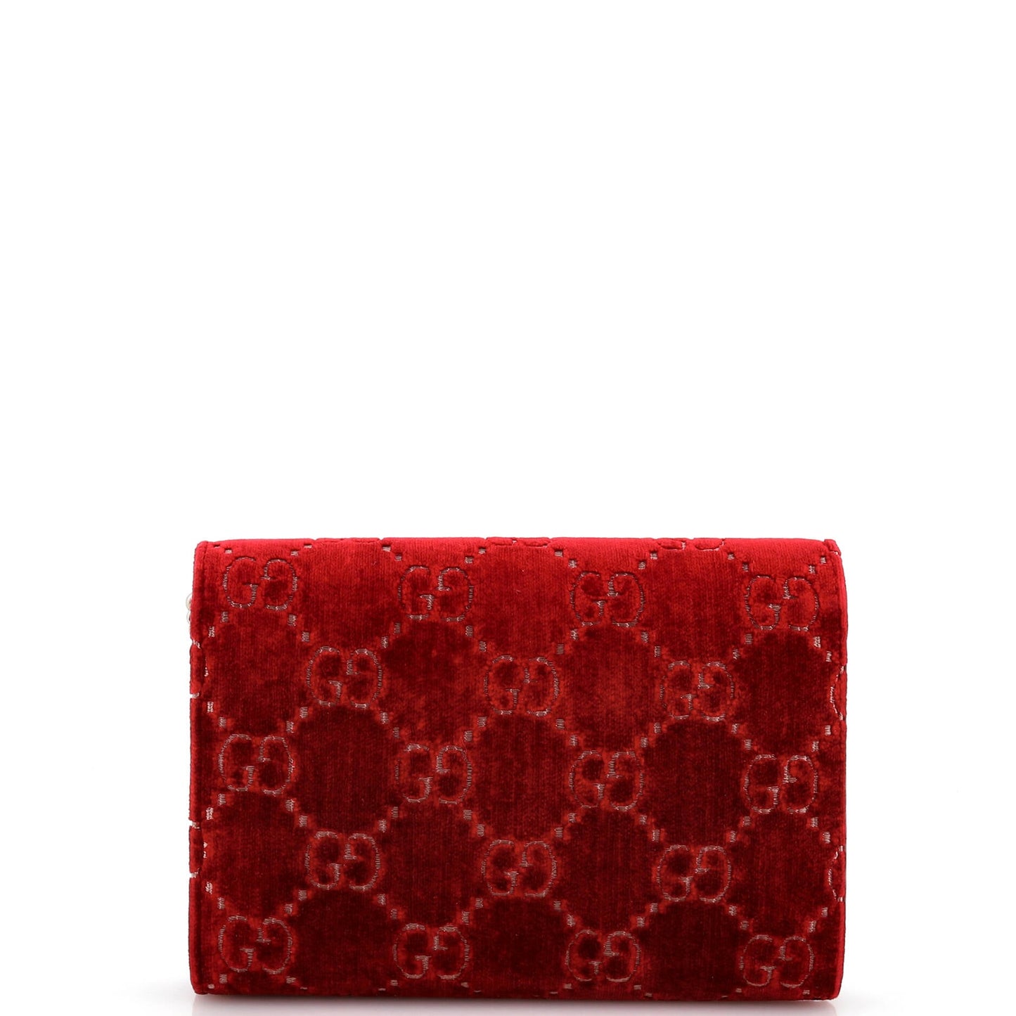 Dionysus Chain Wallet GG Velvet Small