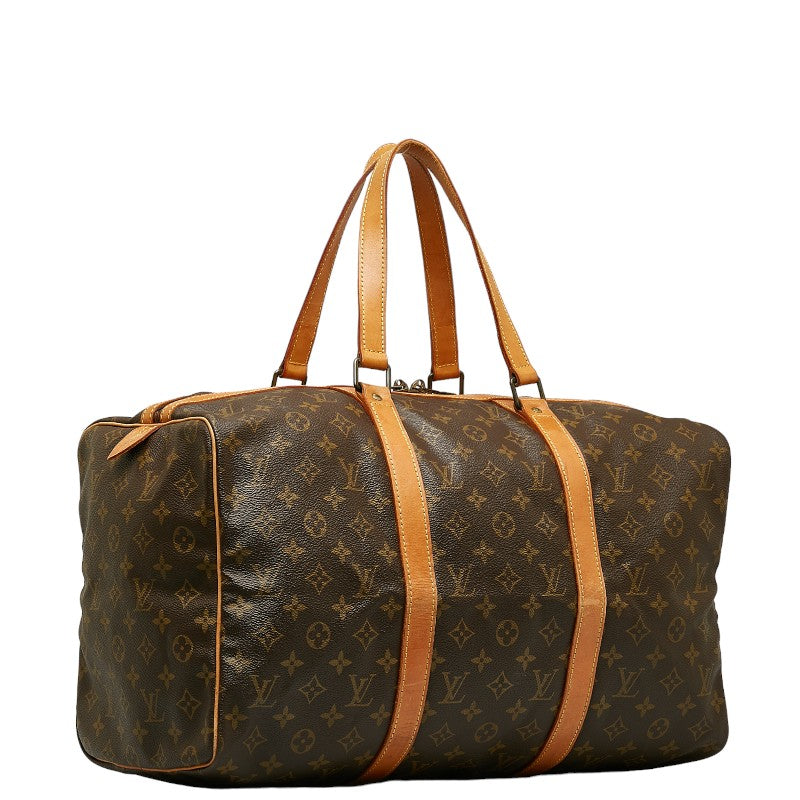 Louis Vuitton Monogram Baseball 45 Boston Bag M41624 Brown PVC Leather  Louis Vuitton