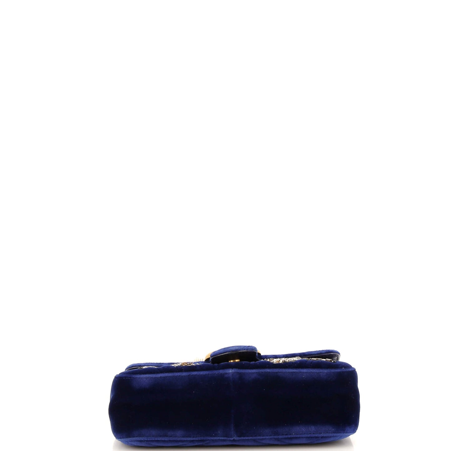 GG Marmont Flap Bag Embellished Matelasse Velvet Mini
