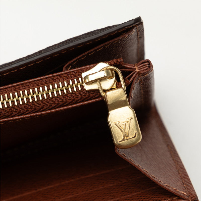 Louis Vuitton Monogram Portefolio Sarah Long Wallet M60531 Brown PVC Leather  Louis Vuitton