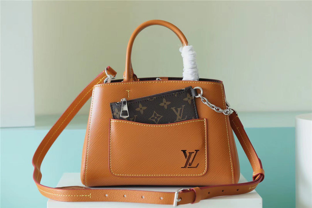 LV Marelle Epi Caramel Brown For Women, WomenÃ¢â‚¬â„¢s Handbags, Shoulder And Crossbody Bags 9.8in/25cm LVÃ‚Â 