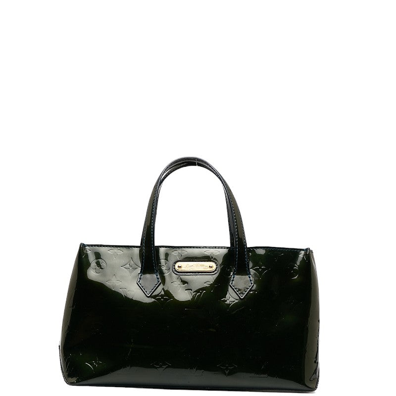 Louis Vuitton Monogram Vernis Wilshere PM Handbag M93684 Blue Green Patent Leather  Louis Vuitton