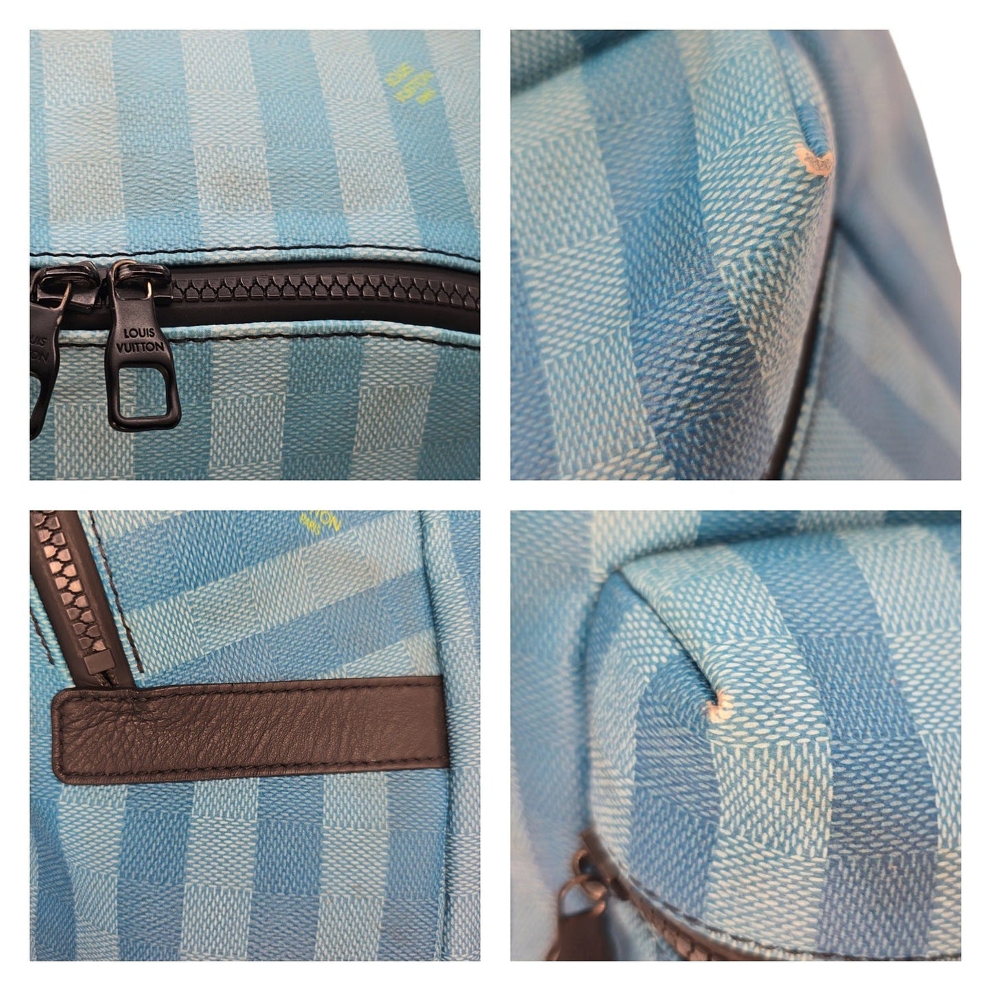 Louis Vuitton Blue Gradient Damier Stripes Discovery Backpack