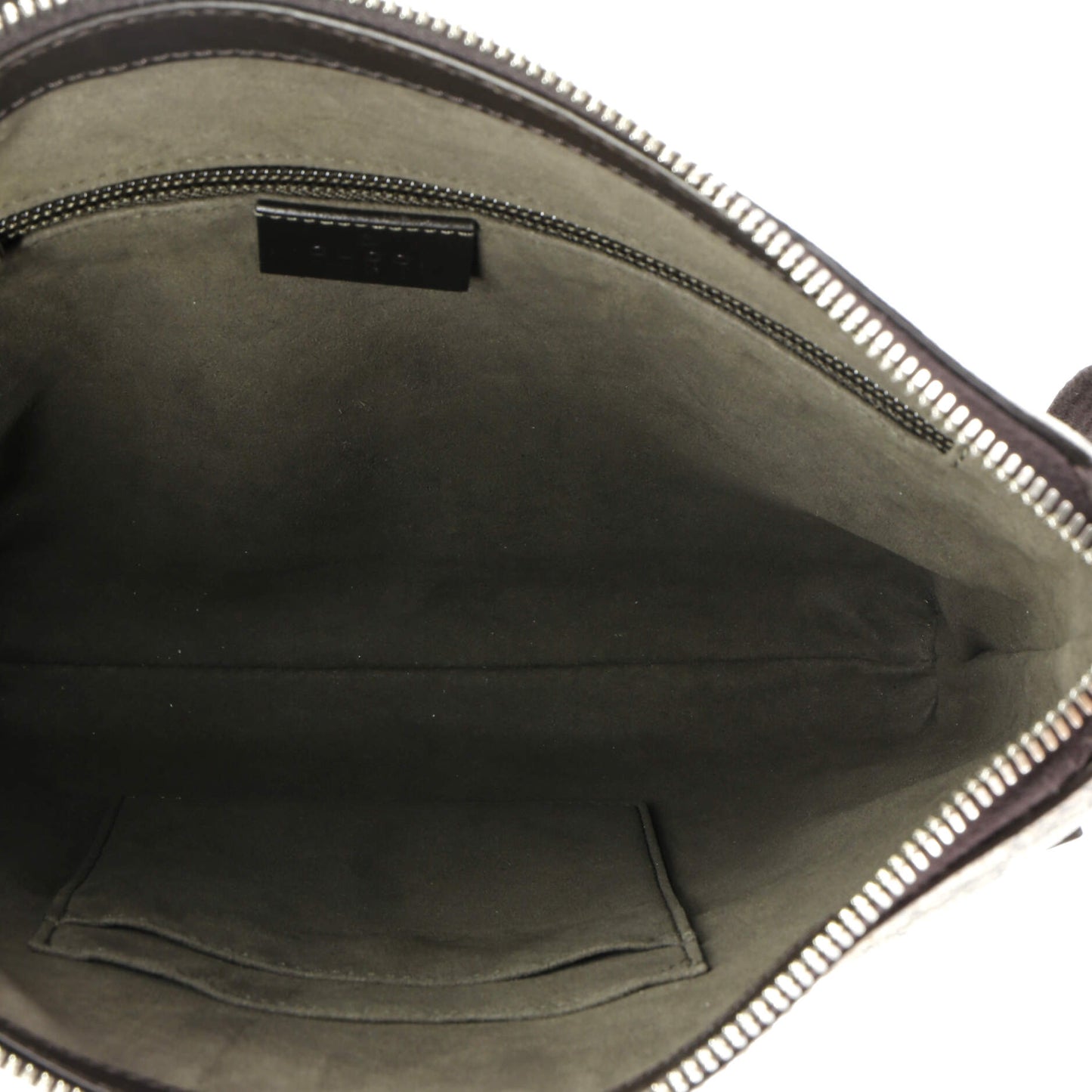 Front Zip Messenger GG Coated Canvas Medium