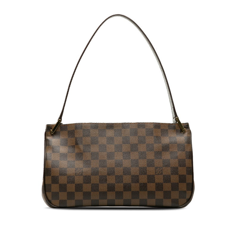 Louis Vuitton Damier Overnight Shoulder Bag N51129 Brown PVC Leather  Louis Vuitton