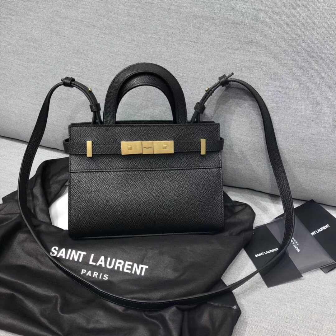 GLAMI Manhattan Nano Shopping Bag In Box Black For Women 8.2in/21cm YSL 5937410SX0W1000