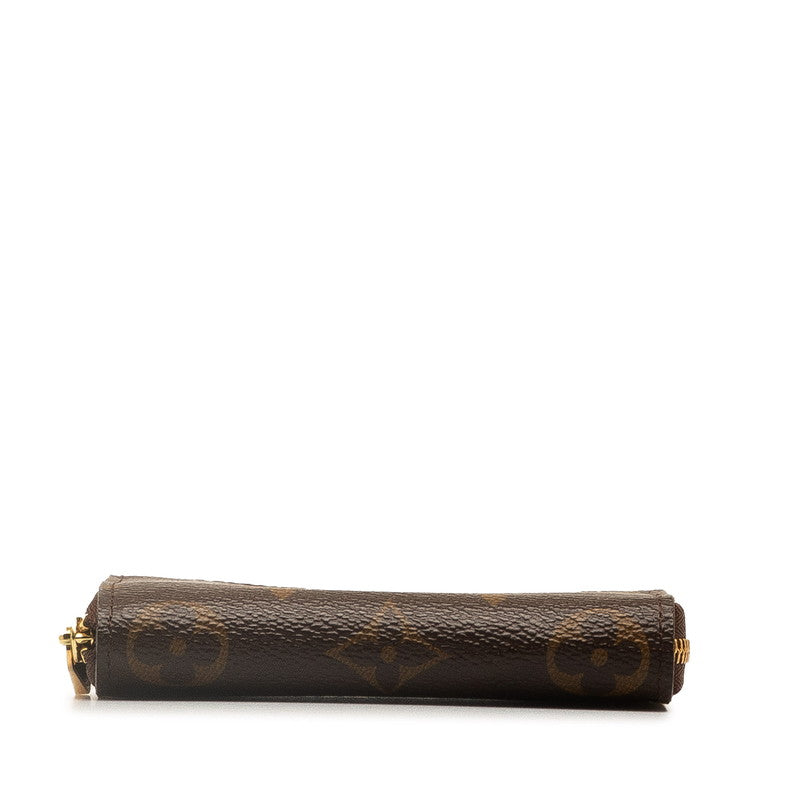 Louis Vuitton Monogram Zippy Coinpass Coincase M60067 Brown PVC Leather  Louis Vuitton