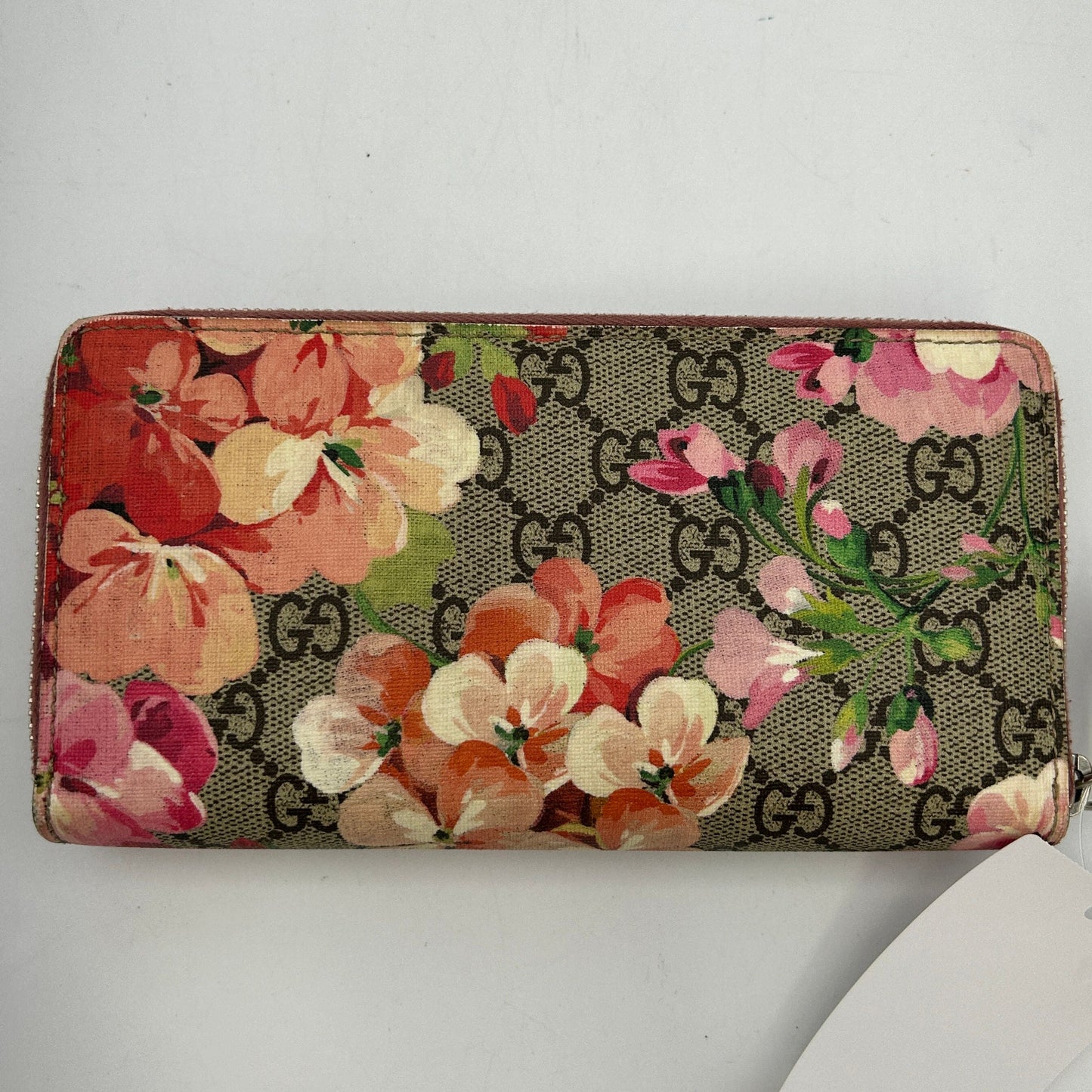 GLM--  GG Blooms Long Wallet Zip-around Floral Beige ITBI3YZAAQ12