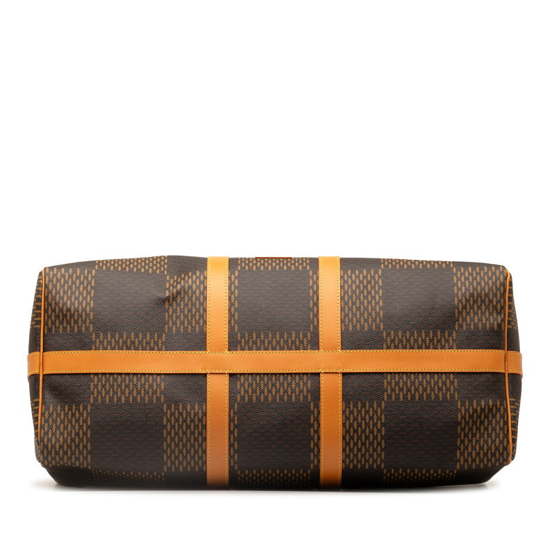 Louis Vuitton Giant Keepall Bandouliere 50 Boston Bag Shoulder Bag 2WAY N40360 Brown PVC Leather Men Louis Vuitton
