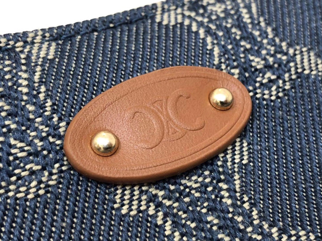 GLAMI Ava Bag In Triomphe Canvas XL Denim For Women 9in/23cm
