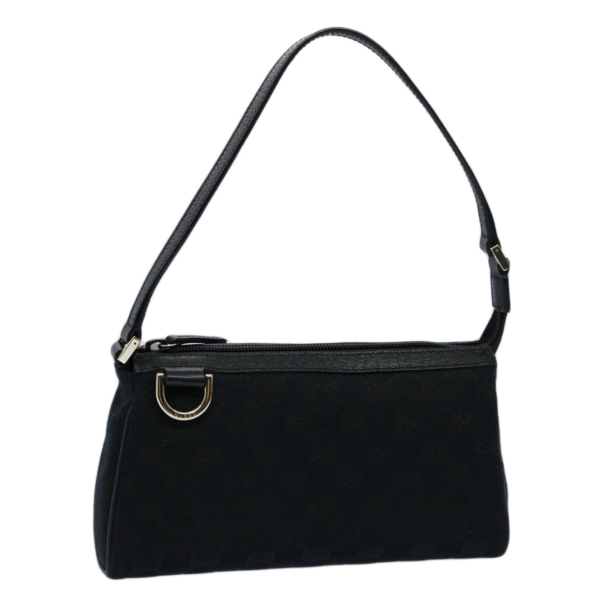 GUCCI GG Canvas Pouch Black 145750 60060A