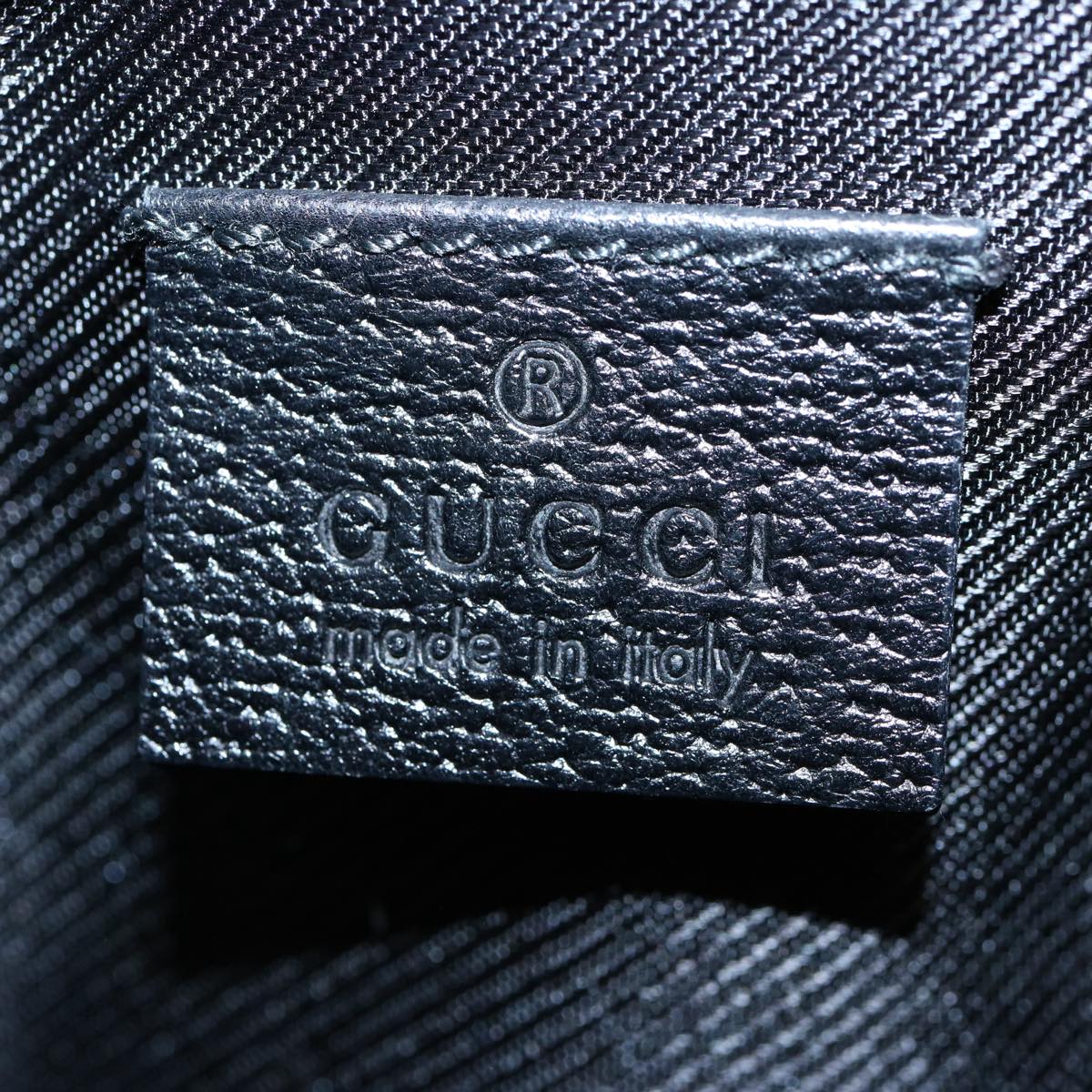 GUCCI GG Canvas Pouch Black 145750 60060A