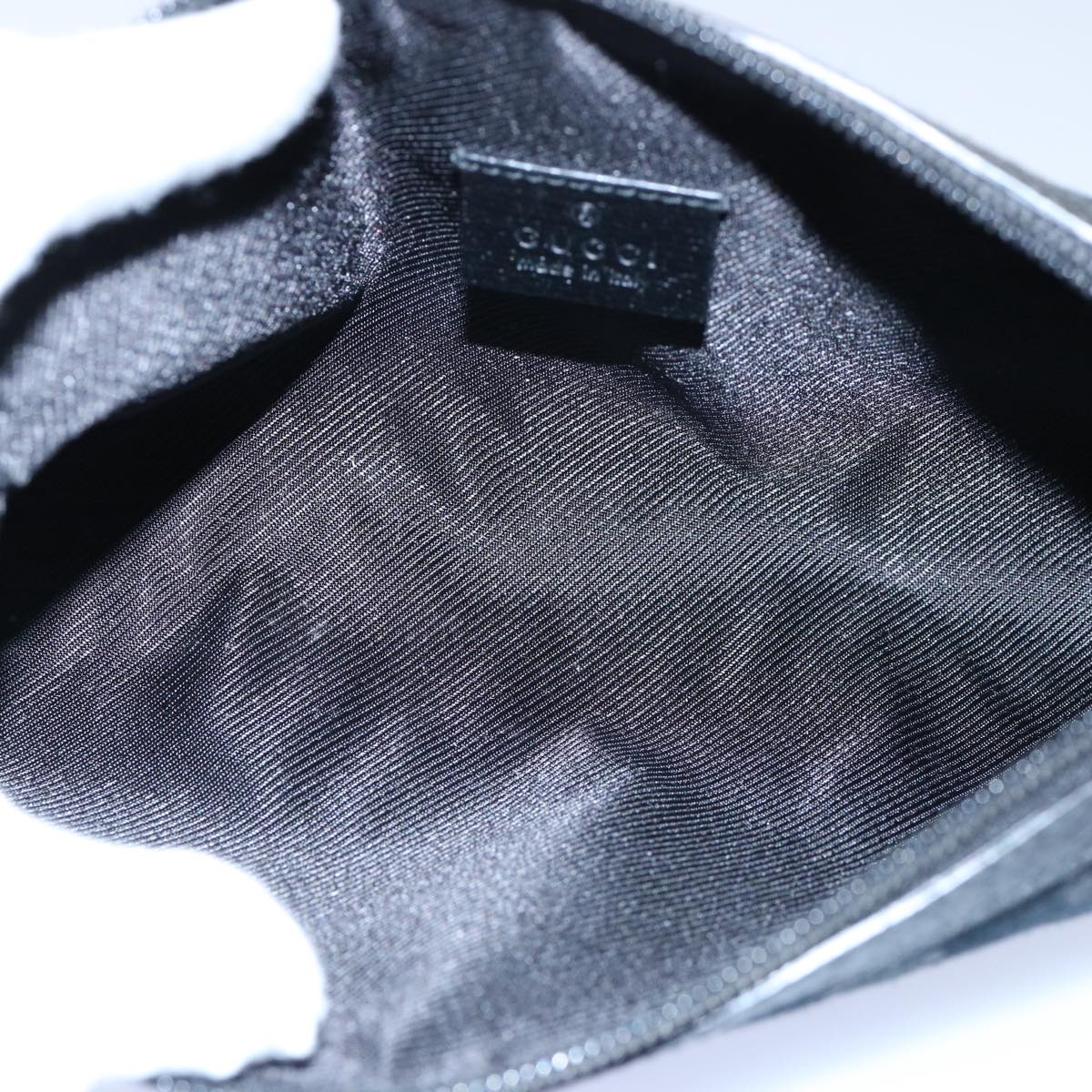 GUCCI GG Canvas Pouch Black 145750 60060A