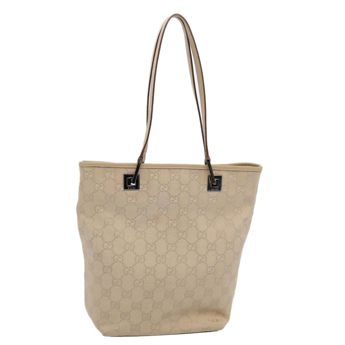 GUCCI GG Canvas Shoulder Bag Beige 31244 60061
