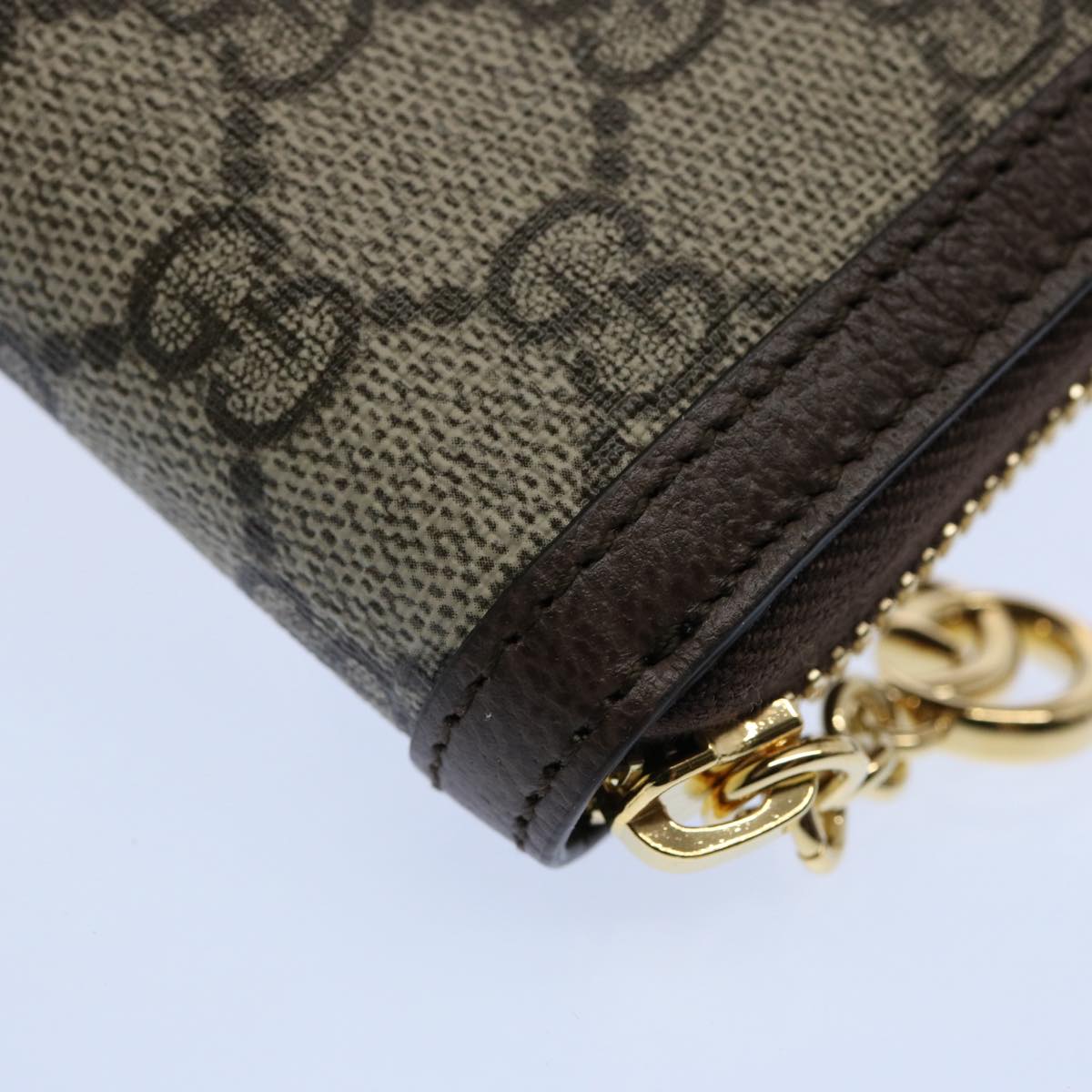GUCCI GG Offdia Web Sherry Line Long Wallet Beige Red Green 523154 60075S