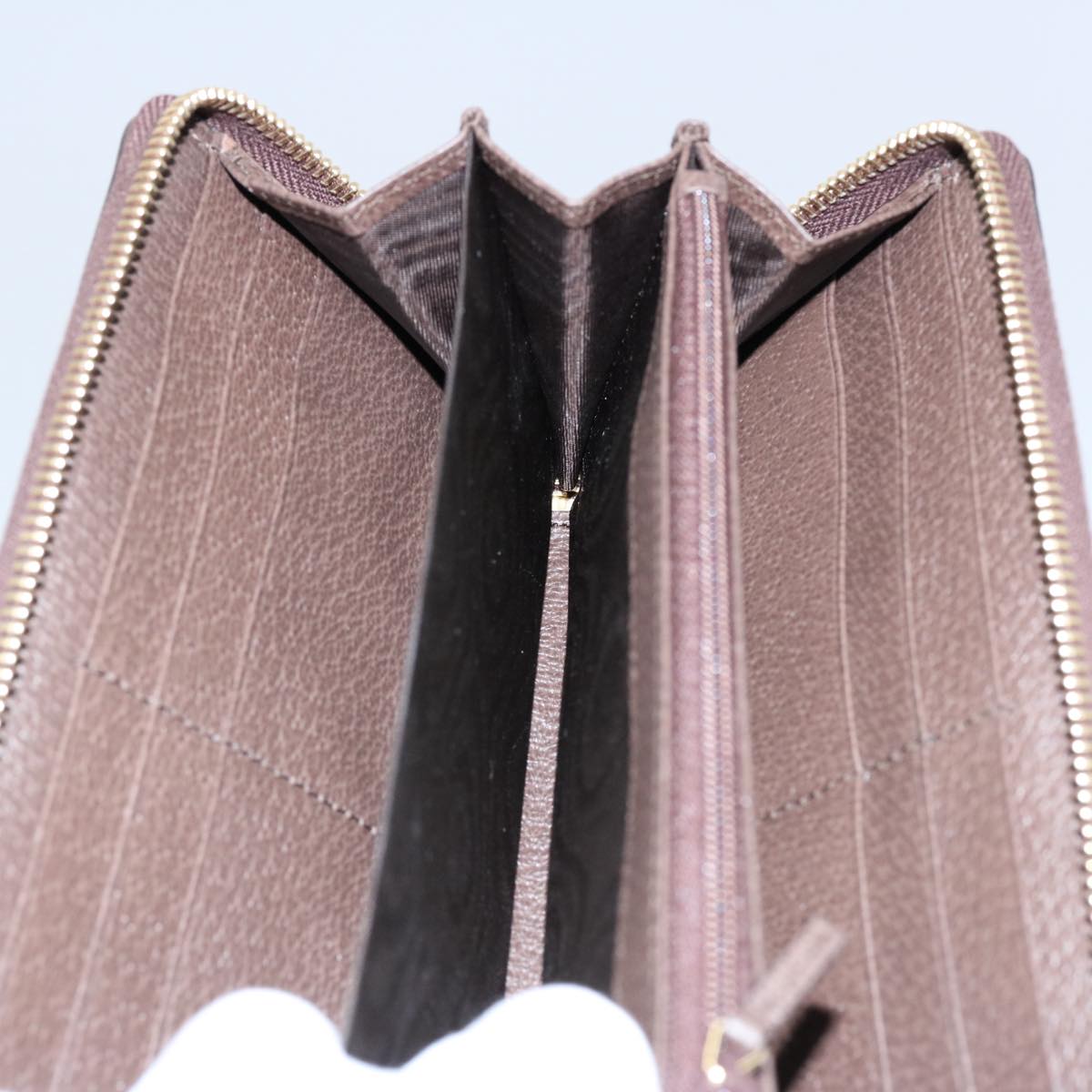 GUCCI GG Offdia Web Sherry Line Long Wallet Beige Red Green 523154 60075S