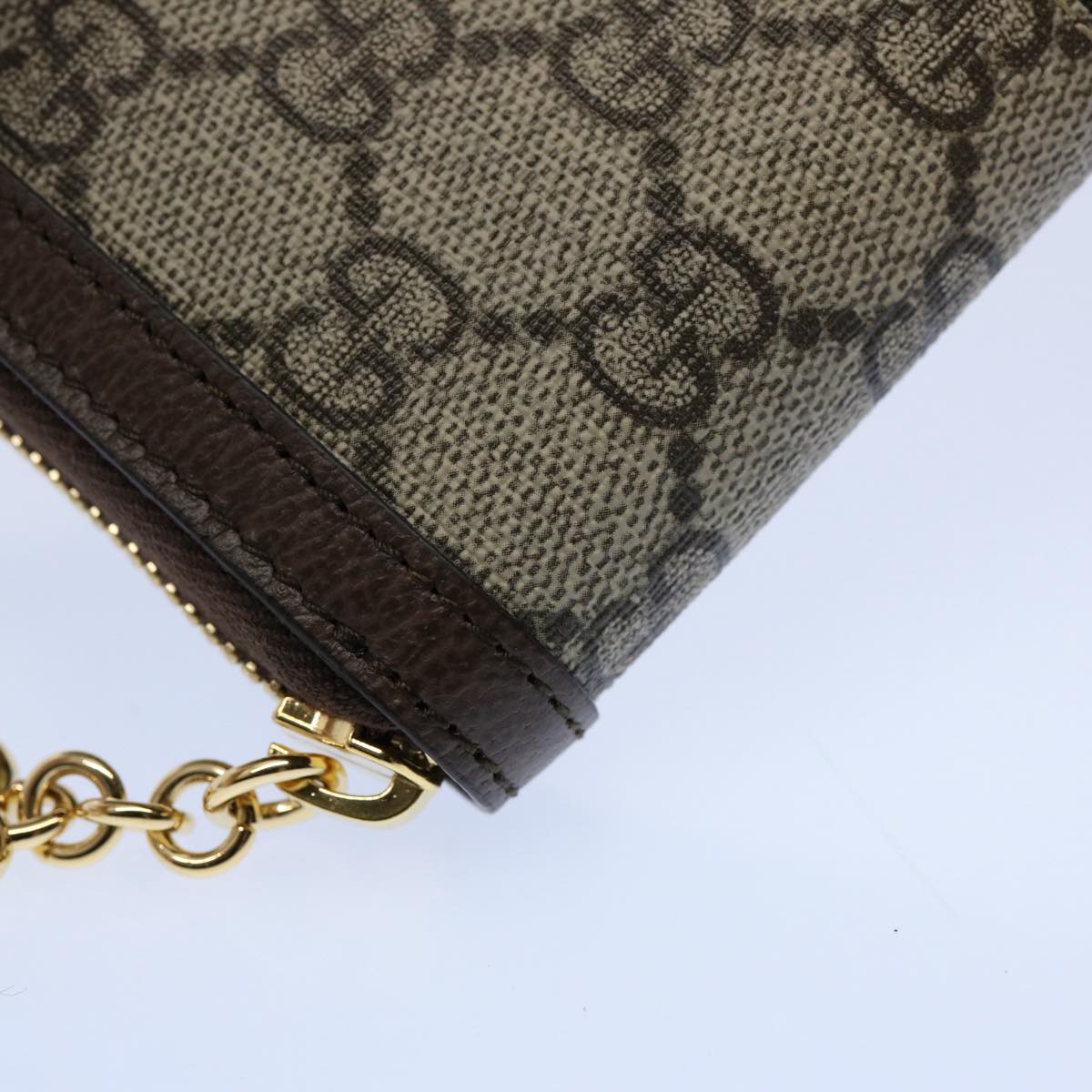 GUCCI GG Offdia Web Sherry Line Long Wallet Beige Red Green 523154 60075S