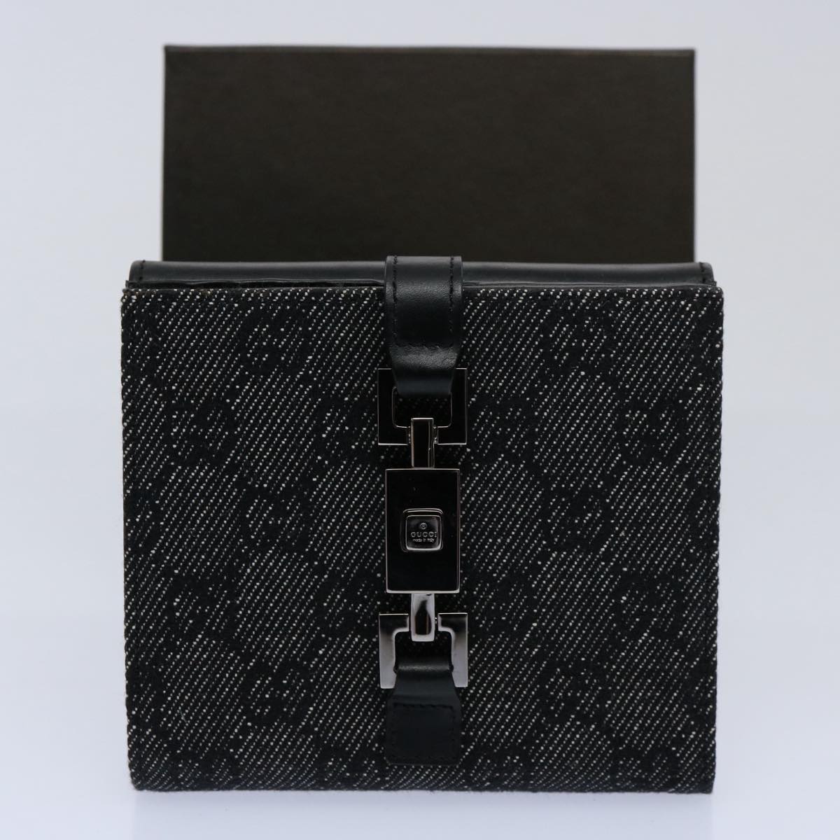 GUCCI GG Canvas Jackie Wallet Navy 05474 60080A
