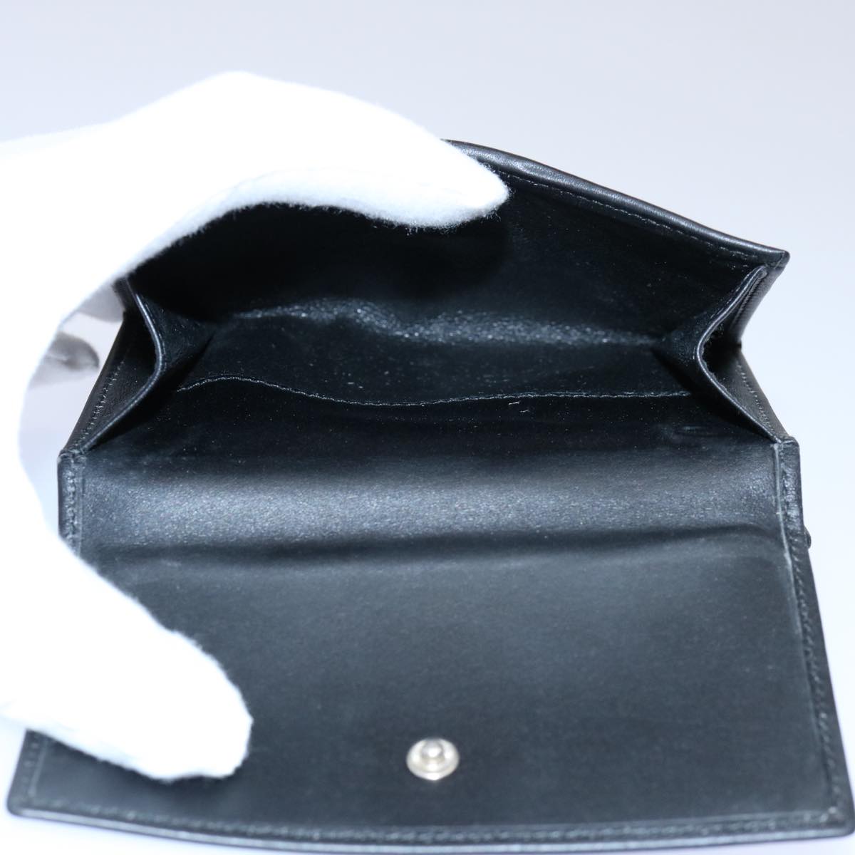 GUCCI GG Canvas Sherry Line Jackie Wallet Black White 60081A