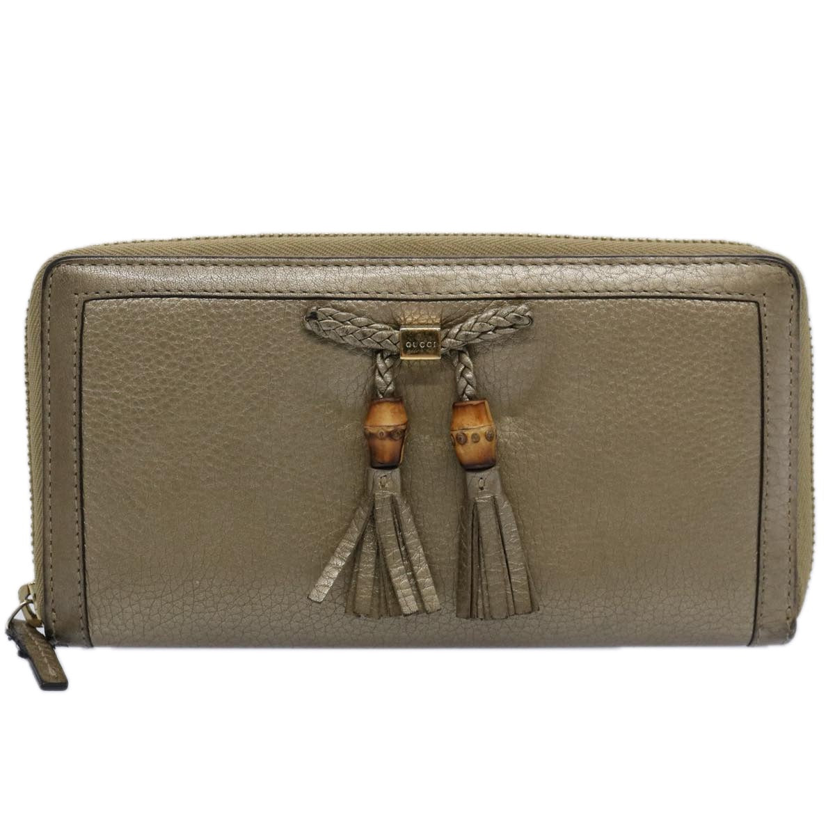 GUCCI Long Wallet Leather Gray 269991 60099