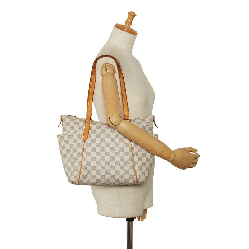 Louis Vuitton Damier Azur Totally GM Tote Bag Shoulder Bag N51261 White