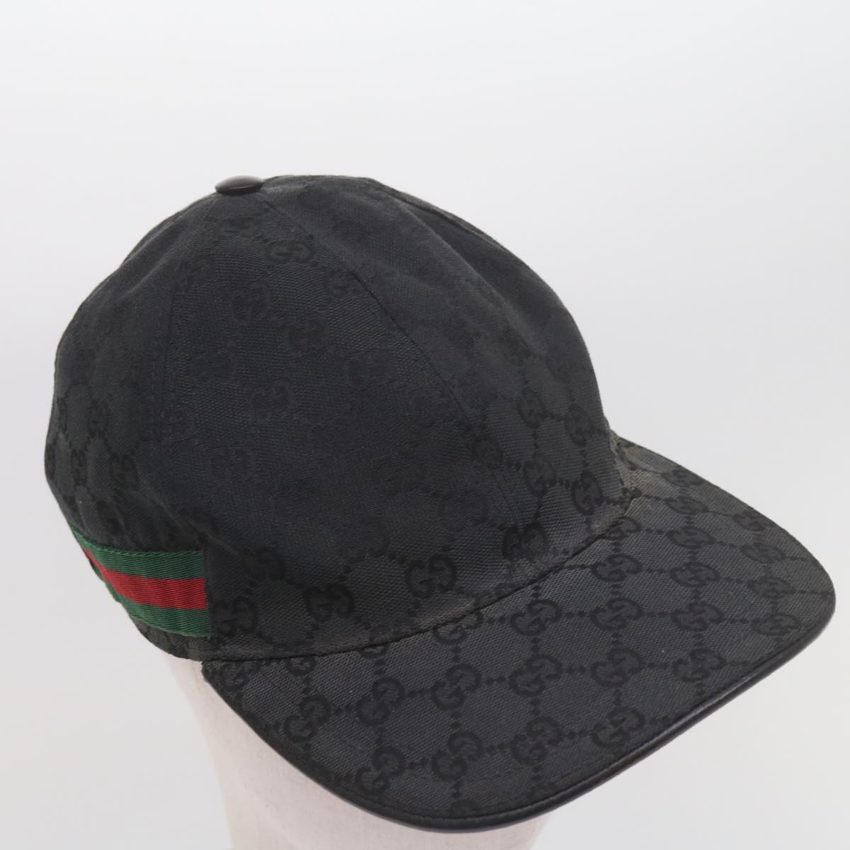 GUCCI GG Canvas Web Sherry Line Cap L Size Red Black Green 200035 60126