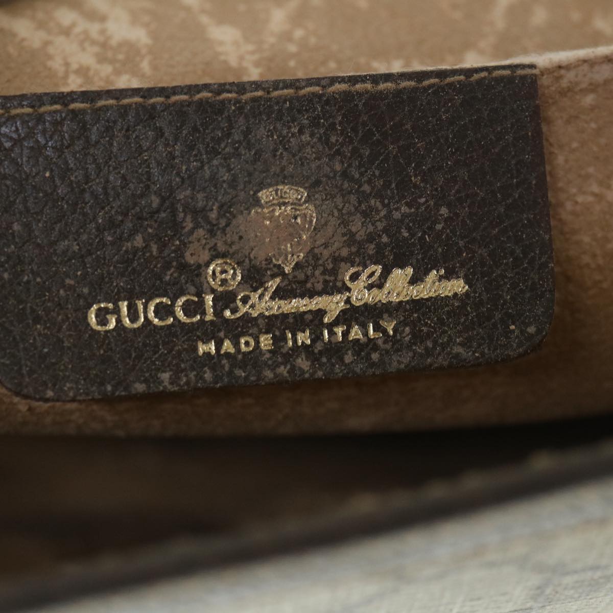 GUCCI GG Supreme Web Sherry Line Clutch Bag Beige Red 156 01 030 60301